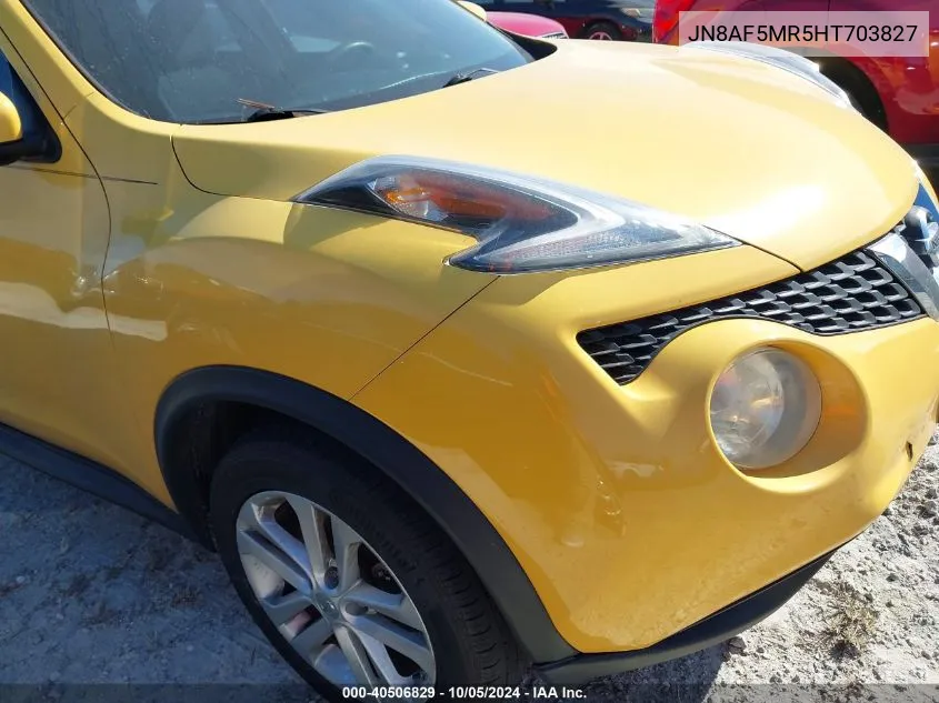 2017 Nissan Juke S/Sv/Sl/Nismo VIN: JN8AF5MR5HT703827 Lot: 40506829