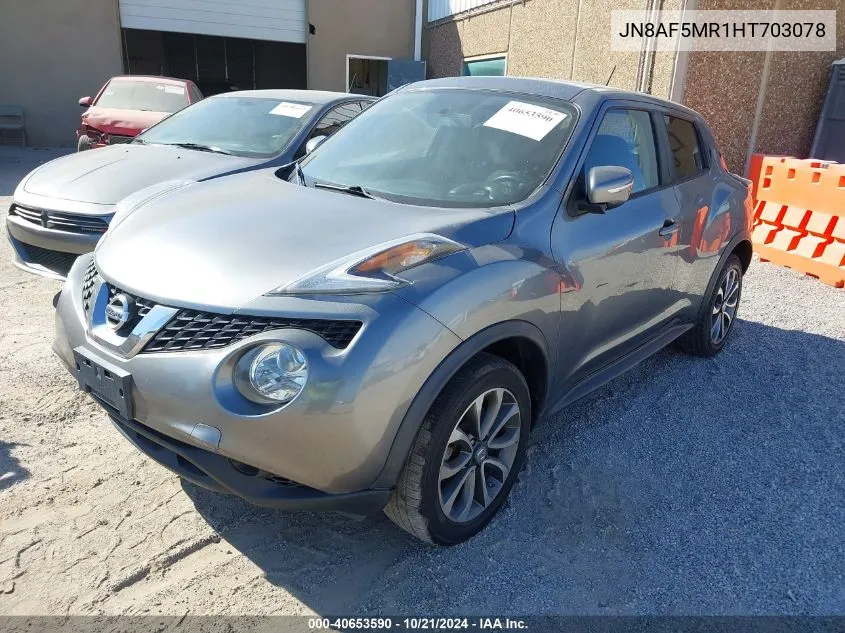 2017 Nissan Juke S/Sv/Sl/Nismo VIN: JN8AF5MR1HT703078 Lot: 40653590