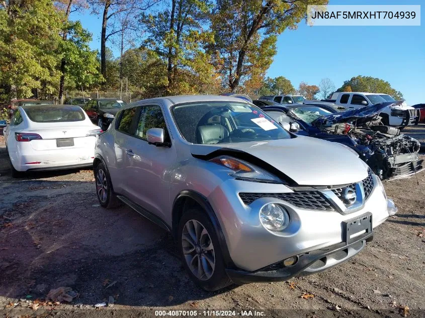 2017 Nissan Juke Sl VIN: JN8AF5MRXHT704939 Lot: 40870105