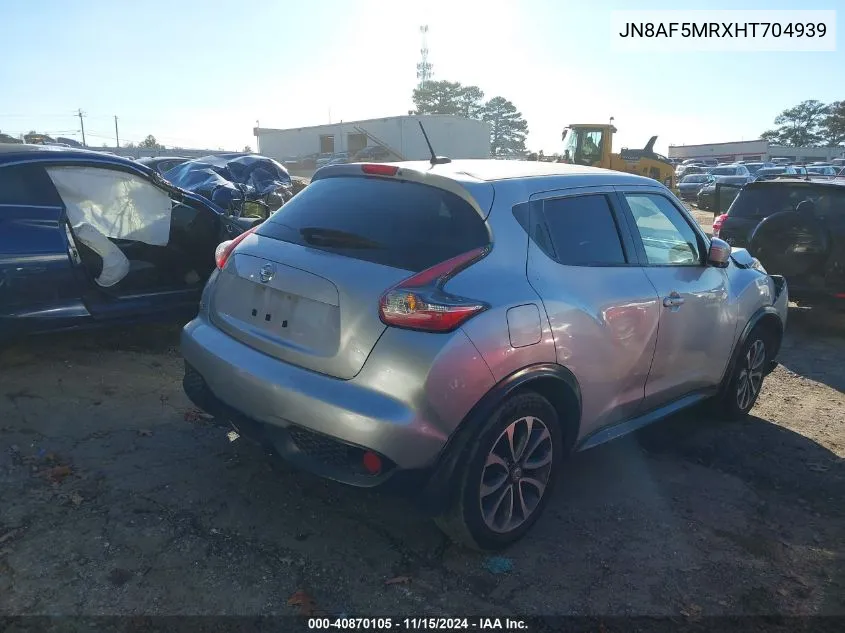 2017 Nissan Juke Sl VIN: JN8AF5MRXHT704939 Lot: 40870105