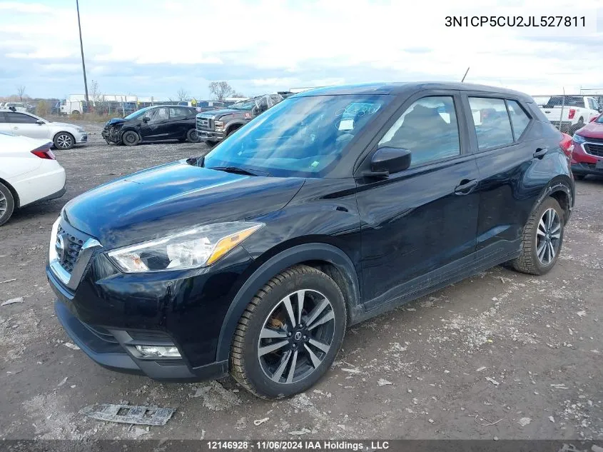 2018 Nissan Kicks VIN: 3N1CP5CU2JL527811 Lot: 12146928