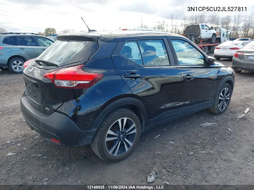 2018 Nissan Kicks VIN: 3N1CP5CU2JL527811 Lot: 12146928