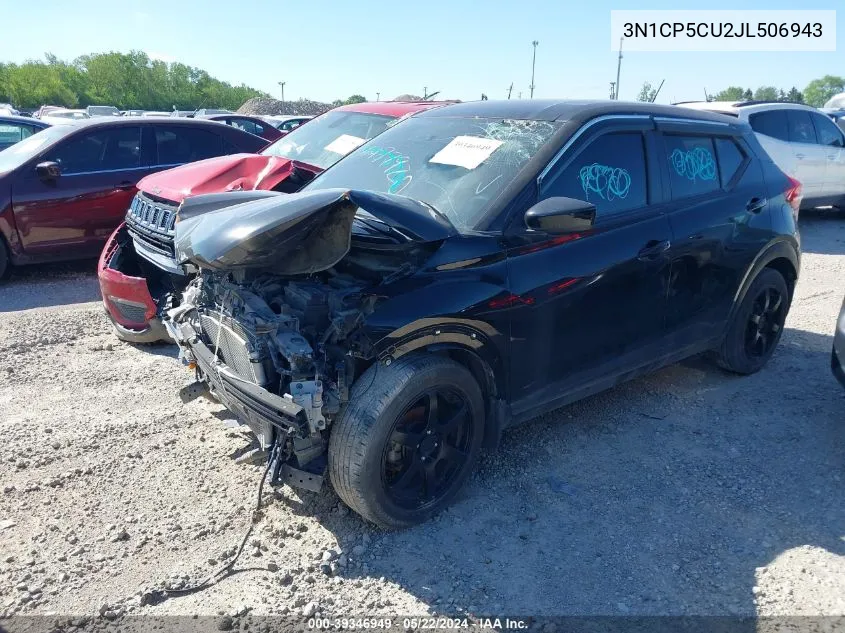 3N1CP5CU2JL506943 2018 Nissan Kicks S/Sr/Sv