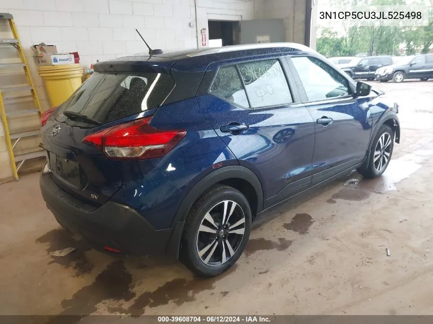 2018 Nissan Kicks Sv VIN: 3N1CP5CU3JL525498 Lot: 39608704