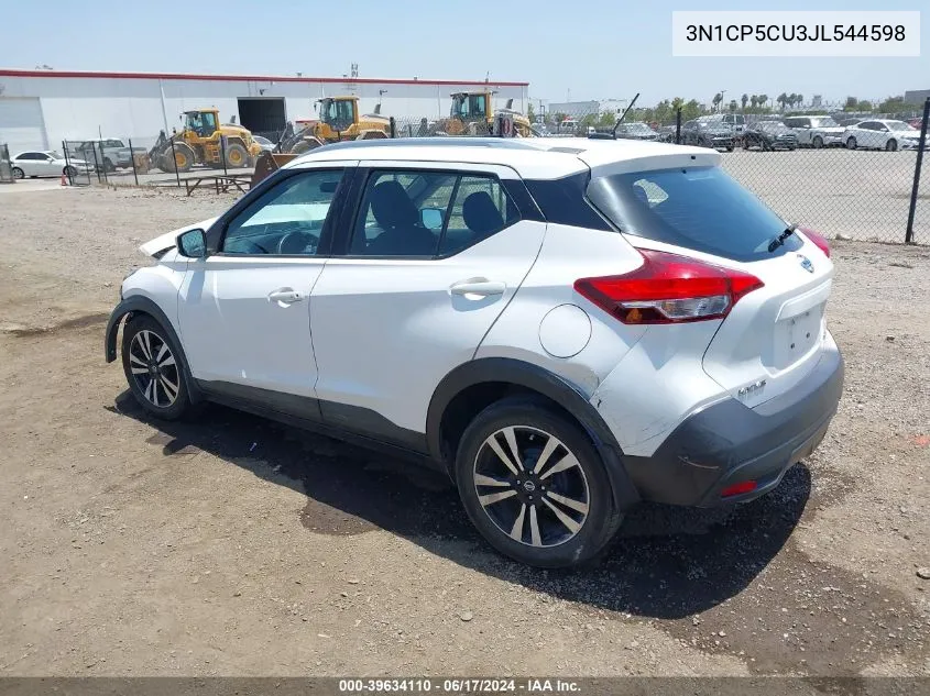 3N1CP5CU3JL544598 2018 Nissan Kicks Sv