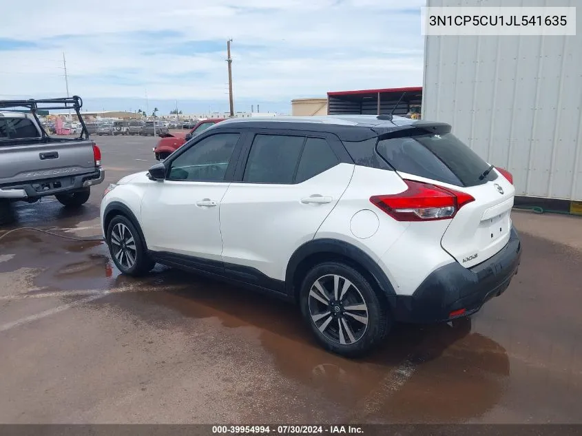 2018 Nissan Kicks Sv VIN: 3N1CP5CU1JL541635 Lot: 39954994