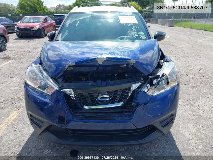 3N1CP5CU4JL533707 2018 Nissan Kicks S/Sr/Sv