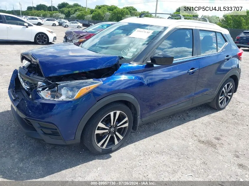 3N1CP5CU4JL533707 2018 Nissan Kicks S/Sr/Sv