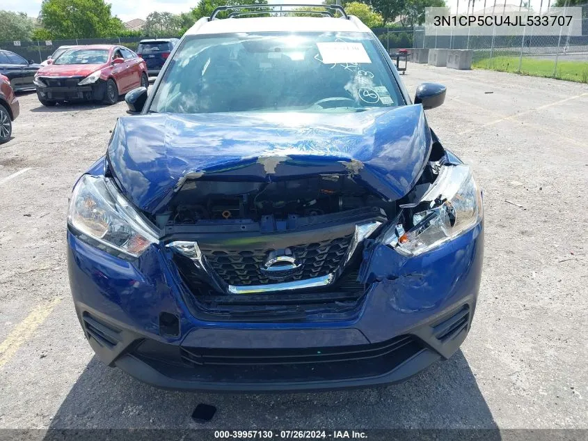 3N1CP5CU4JL533707 2018 Nissan Kicks S/Sr/Sv