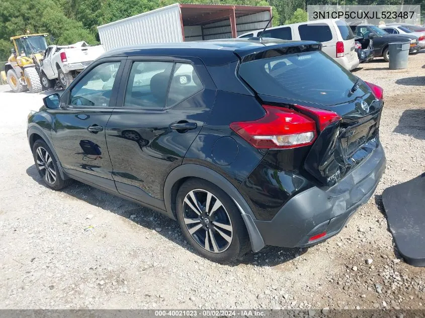 2018 Nissan Kicks Sv VIN: 3N1CP5CUXJL523487 Lot: 40021023