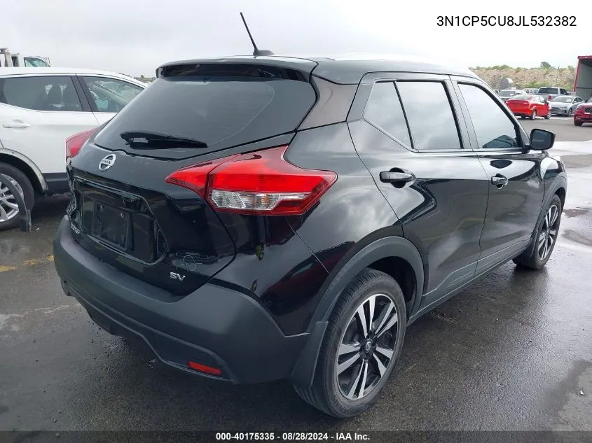 2018 Nissan Kicks Sv VIN: 3N1CP5CU8JL532382 Lot: 40175335