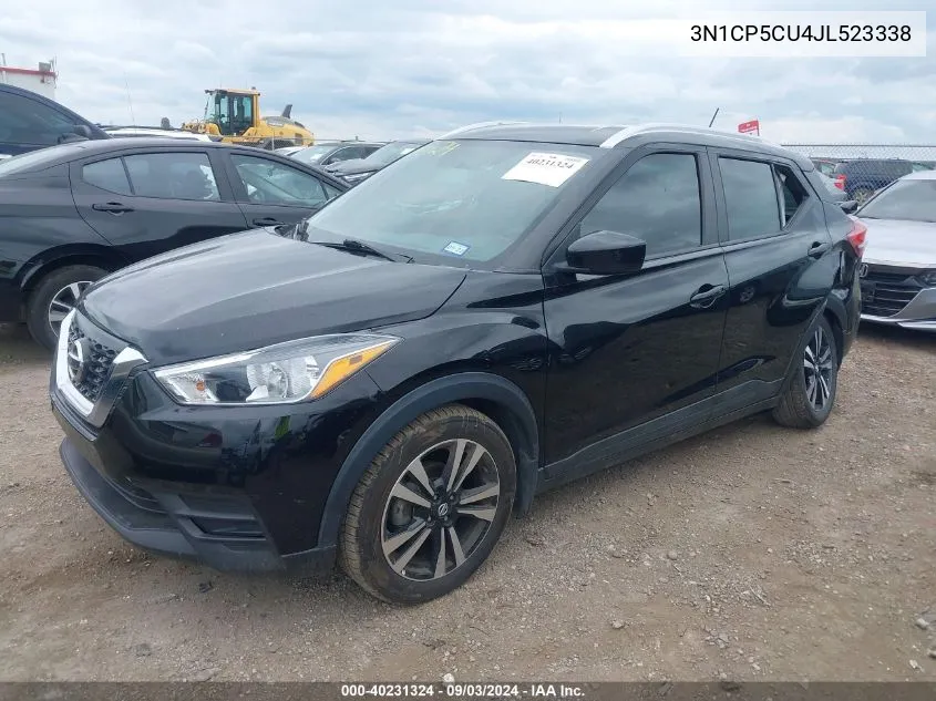 3N1CP5CU4JL523338 2018 Nissan Kicks Sv