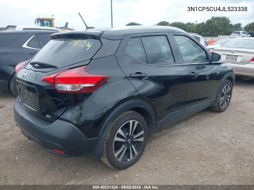 3N1CP5CU4JL523338 2018 Nissan Kicks Sv