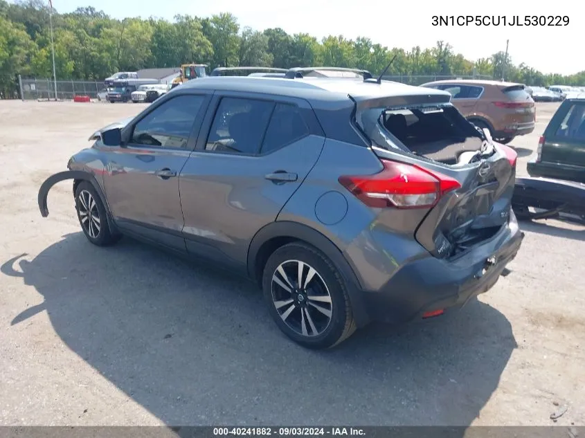 2018 Nissan Kicks Sv VIN: 3N1CP5CU1JL530229 Lot: 40241882