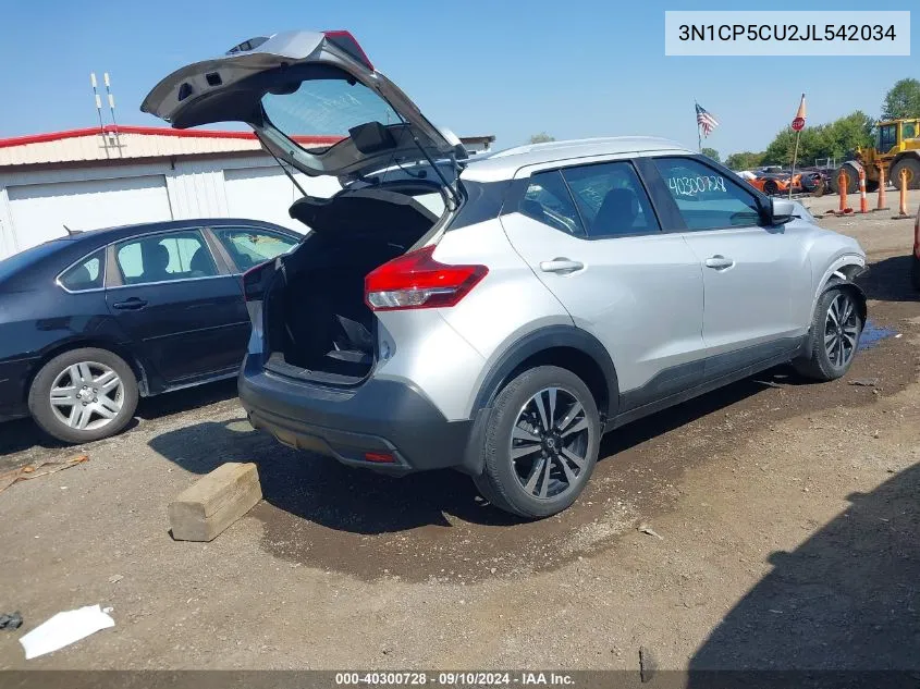 3N1CP5CU2JL542034 2018 Nissan Kicks Sv