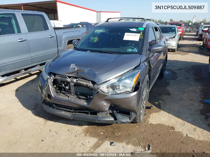 3N1CP5CU0JL509887 2018 Nissan Kicks S/Sr/Sv