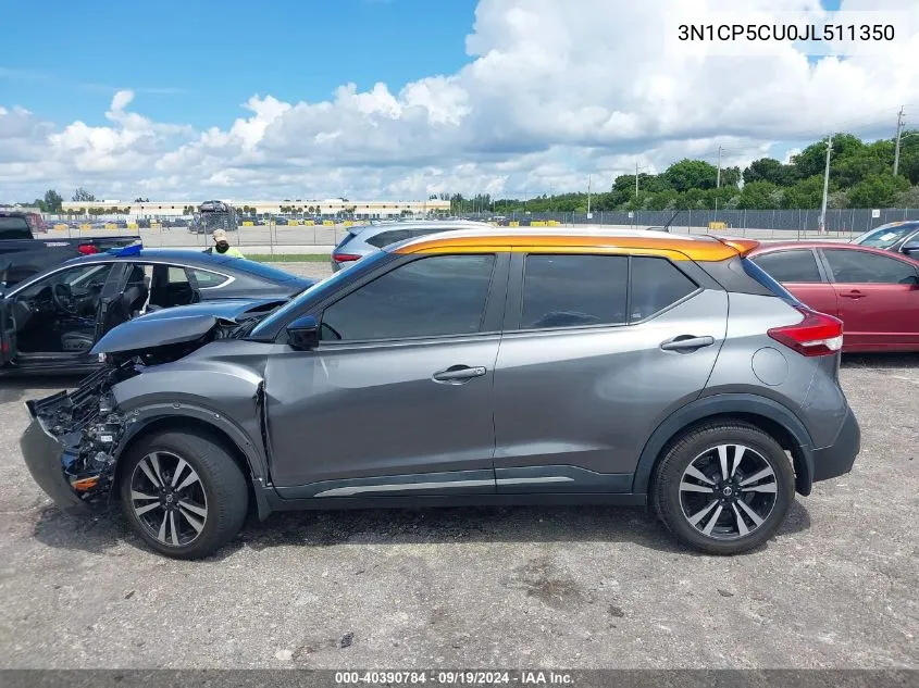 2018 Nissan Kicks Sr VIN: 3N1CP5CU0JL511350 Lot: 40390784