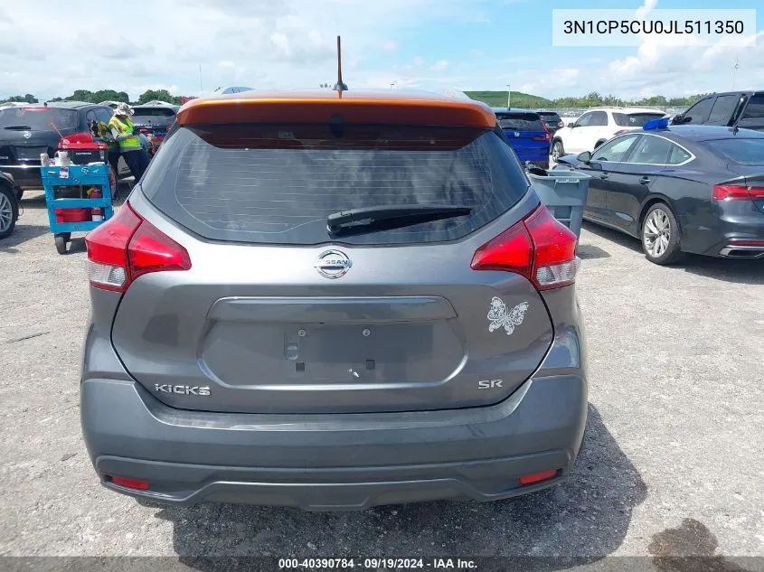 3N1CP5CU0JL511350 2018 Nissan Kicks Sr