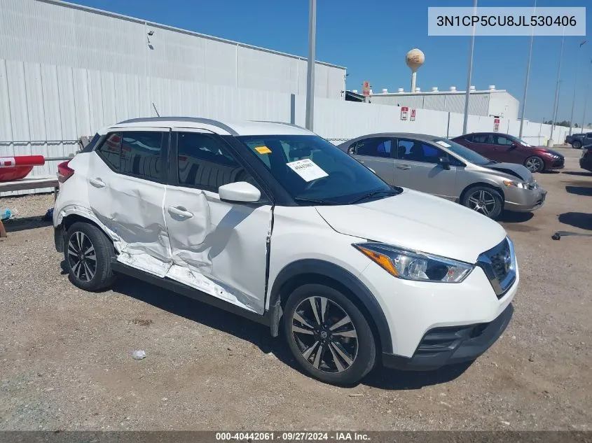 2018 Nissan Kicks Sv VIN: 3N1CP5CU8JL530406 Lot: 40442061