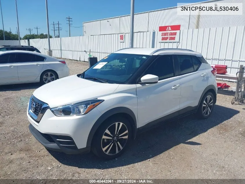 2018 Nissan Kicks Sv VIN: 3N1CP5CU8JL530406 Lot: 40442061