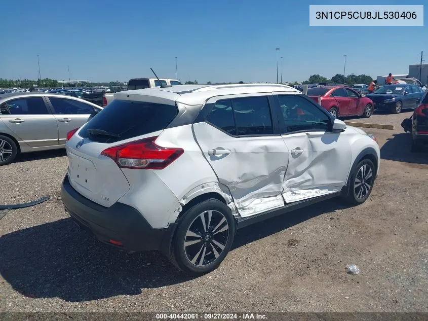 2018 Nissan Kicks Sv VIN: 3N1CP5CU8JL530406 Lot: 40442061