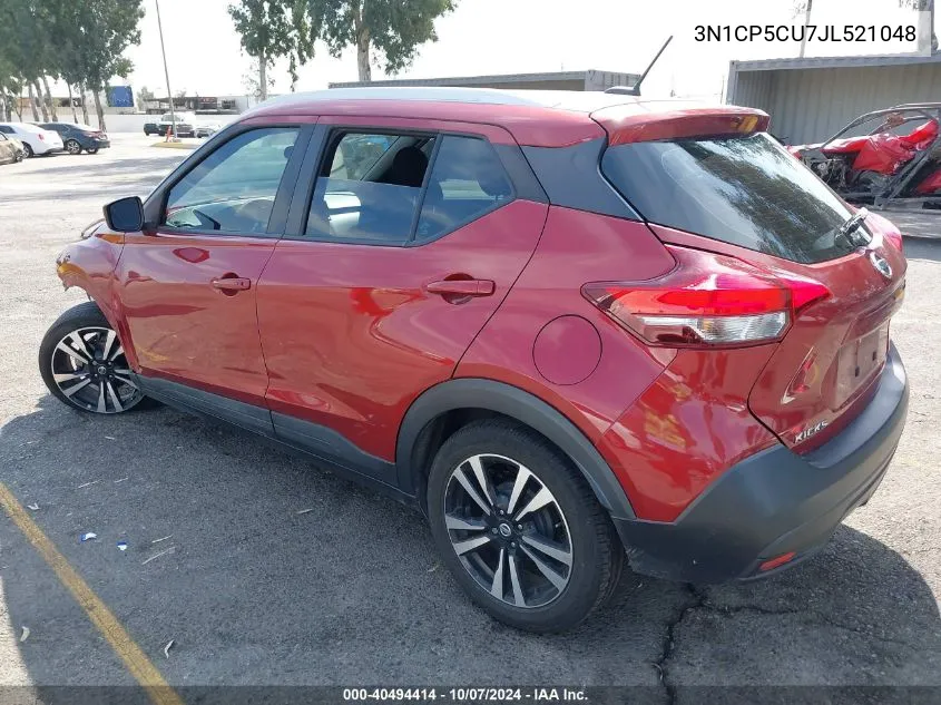 2018 Nissan Kicks Sv VIN: 3N1CP5CU7JL521048 Lot: 40494414