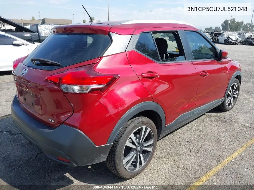 2018 Nissan Kicks Sv VIN: 3N1CP5CU7JL521048 Lot: 40494414