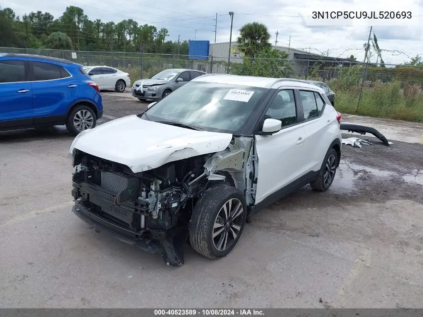 2018 Nissan Kicks Sv VIN: 3N1CP5CU9JL520693 Lot: 40523589