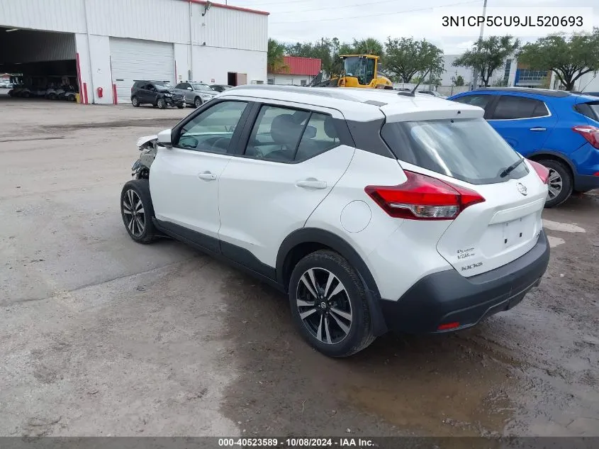 2018 Nissan Kicks Sv VIN: 3N1CP5CU9JL520693 Lot: 40523589