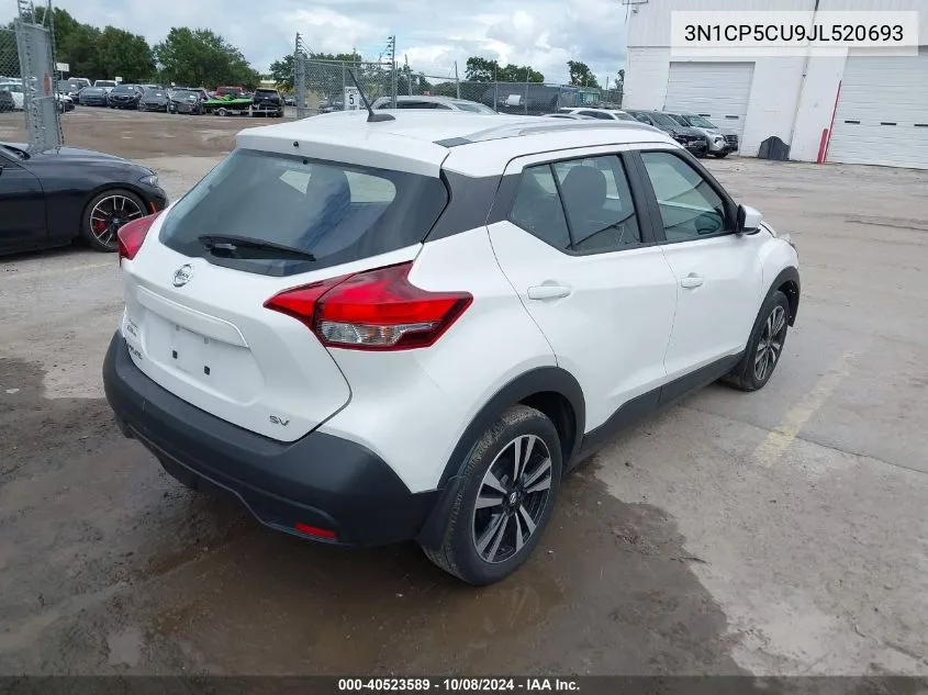 2018 Nissan Kicks Sv VIN: 3N1CP5CU9JL520693 Lot: 40523589