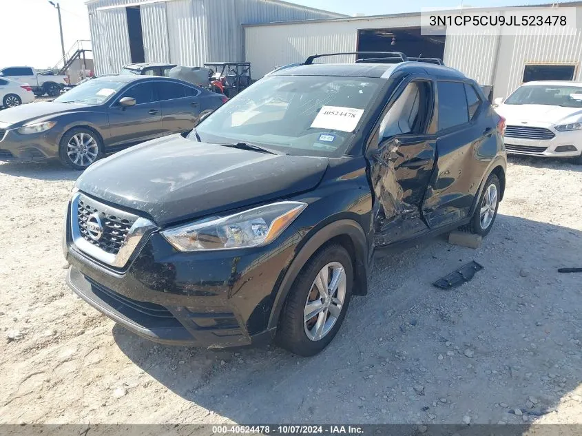 2018 Nissan Kicks S VIN: 3N1CP5CU9JL523478 Lot: 40524478