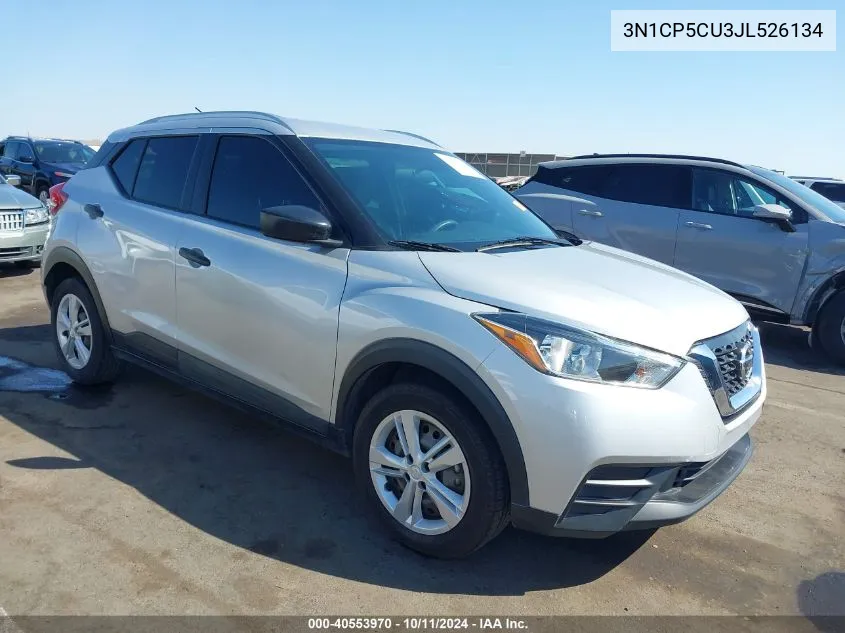 2018 Nissan Kicks S VIN: 3N1CP5CU3JL526134 Lot: 40553970