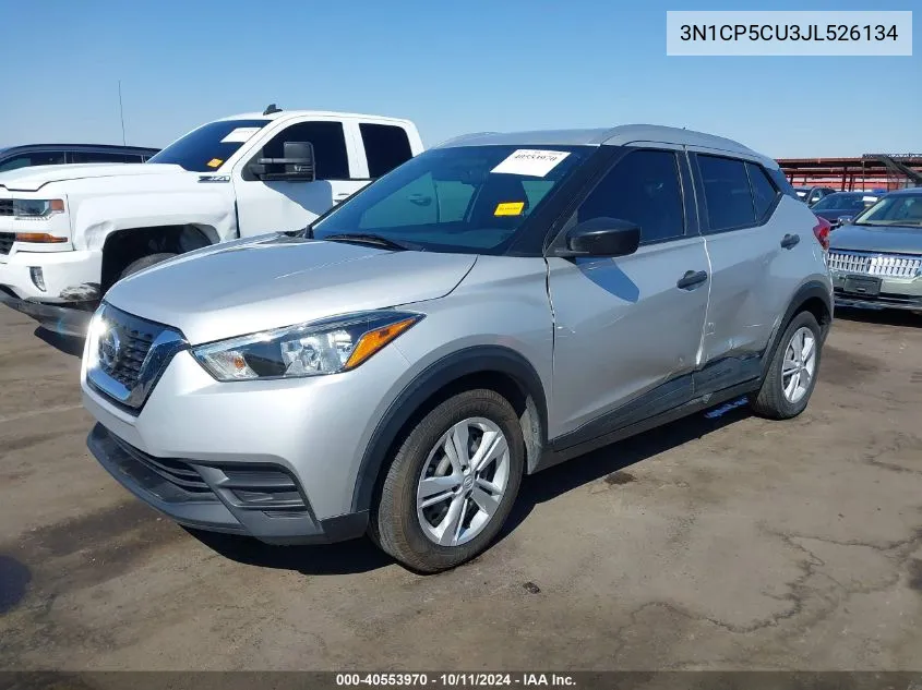 2018 Nissan Kicks S VIN: 3N1CP5CU3JL526134 Lot: 40553970