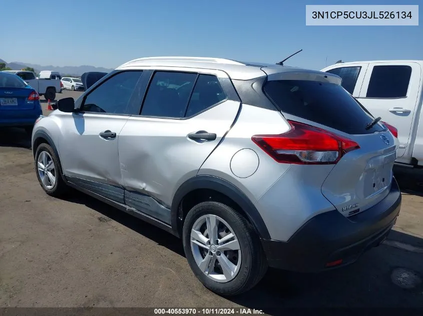 2018 Nissan Kicks S VIN: 3N1CP5CU3JL526134 Lot: 40553970