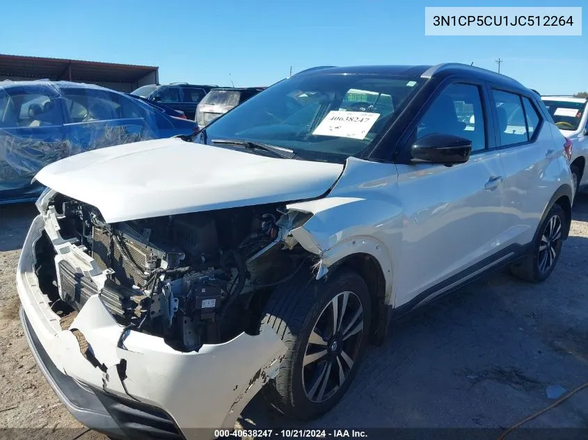 3N1CP5CU1JC512264 2018 Nissan Kicks S/Sr/Sv