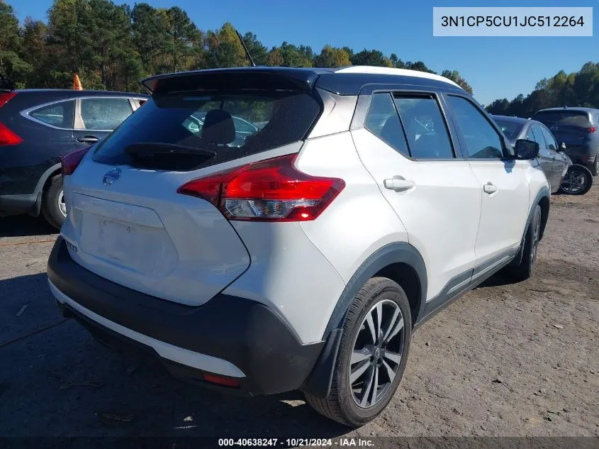 2018 Nissan Kicks S/Sr/Sv VIN: 3N1CP5CU1JC512264 Lot: 40638247