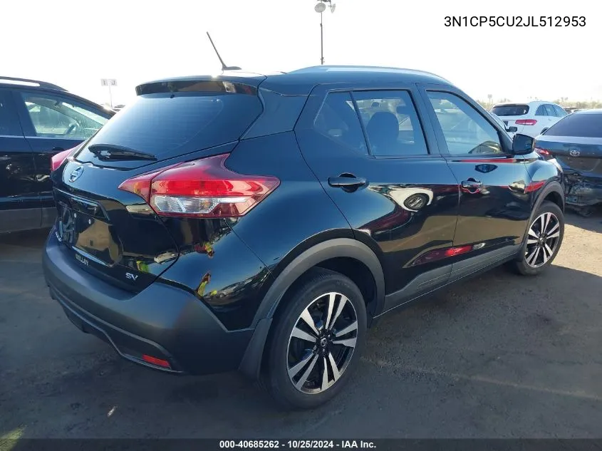 3N1CP5CU2JL512953 2018 Nissan Kicks Sv