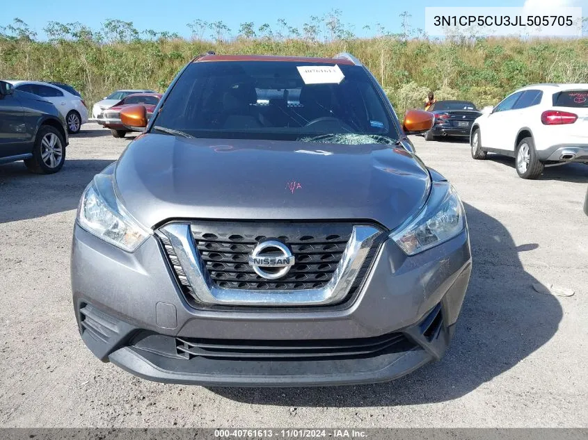 2018 Nissan Kicks Sv VIN: 3N1CP5CU3JL505705 Lot: 40761613