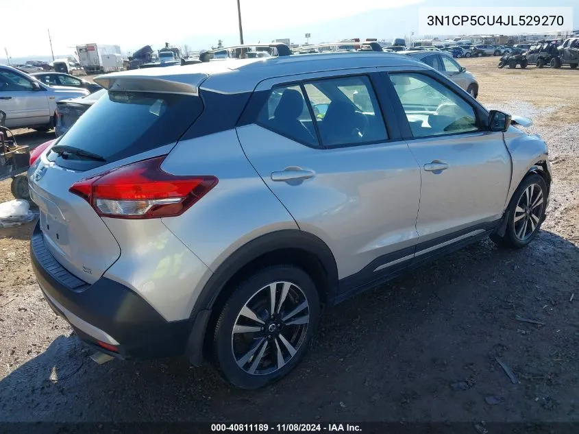 2018 Nissan Kicks Sr VIN: 3N1CP5CU4JL529270 Lot: 40811189