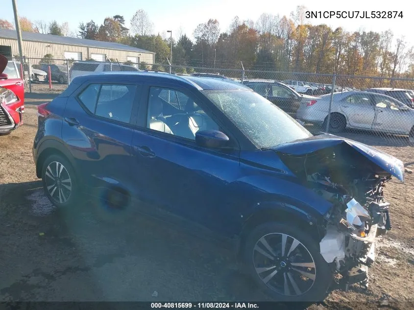 2018 Nissan Kicks Sv VIN: 3N1CP5CU7JL532874 Lot: 40815699