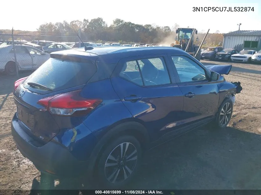 2018 Nissan Kicks Sv VIN: 3N1CP5CU7JL532874 Lot: 40815699