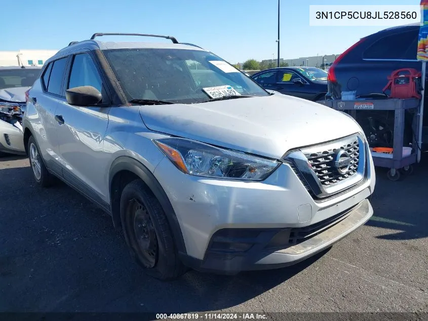 2018 Nissan Kicks S VIN: 3N1CP5CU8JL528560 Lot: 40867819