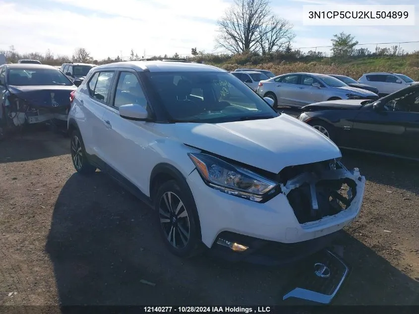 2019 Nissan Kicks VIN: 3N1CP5CU2KL504899 Lot: 12140277