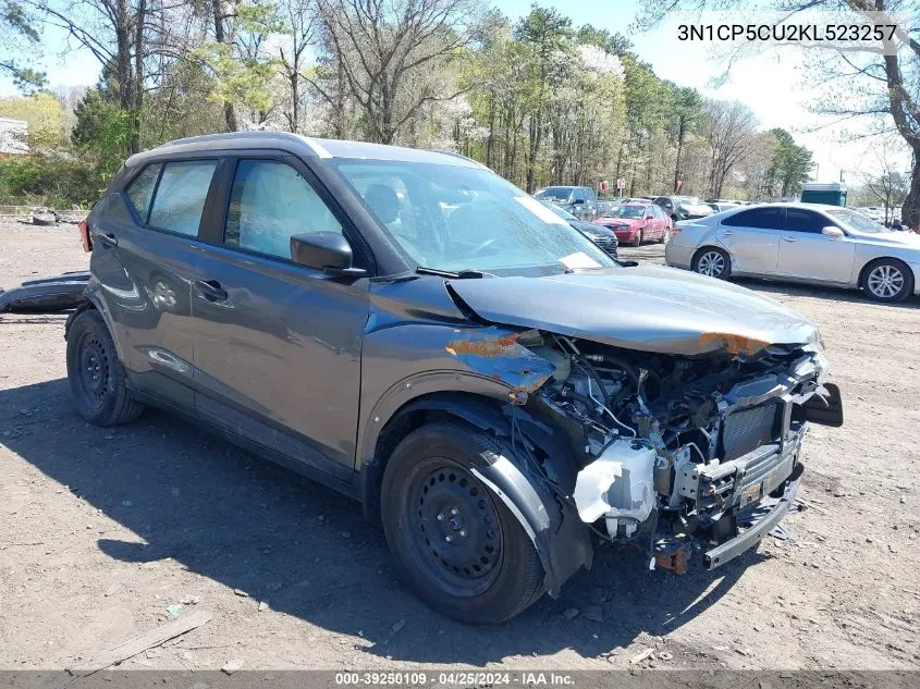 2019 Nissan Kicks S VIN: 3N1CP5CU2KL523257 Lot: 39250109