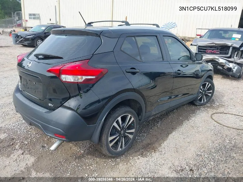 3N1CP5CU7KL518099 2019 Nissan Kicks Sv