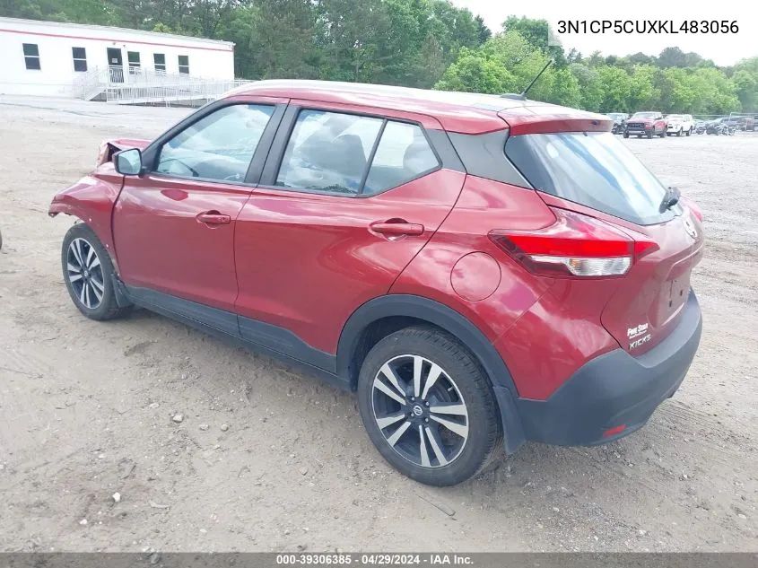 2019 Nissan Kicks Sv VIN: 3N1CP5CUXKL483056 Lot: 39306385