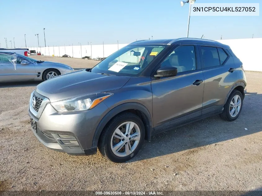 2019 Nissan Kicks S VIN: 3N1CP5CU4KL527052 Lot: 39630508