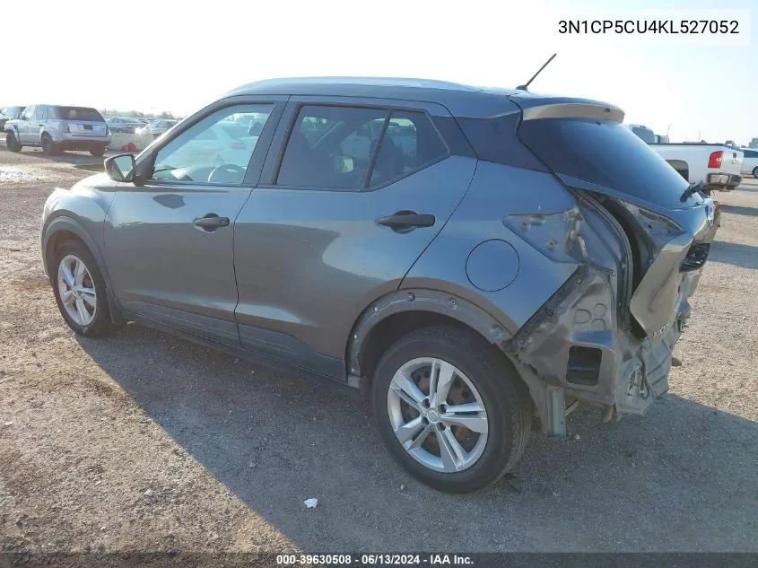 3N1CP5CU4KL527052 2019 Nissan Kicks S