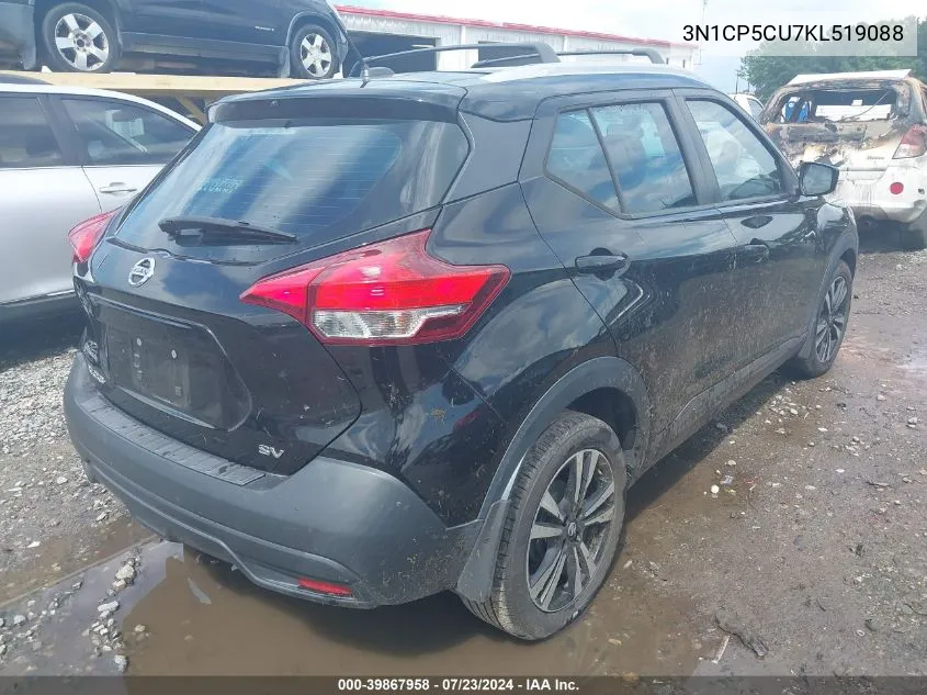 3N1CP5CU7KL519088 2019 Nissan Kicks Sv