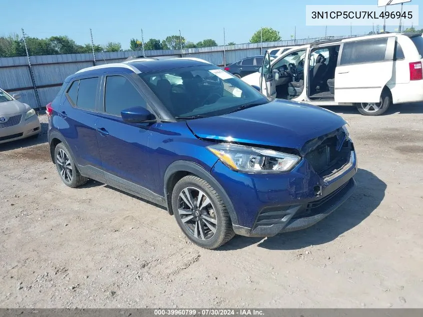 3N1CP5CU7KL496945 2019 Nissan Kicks Sv